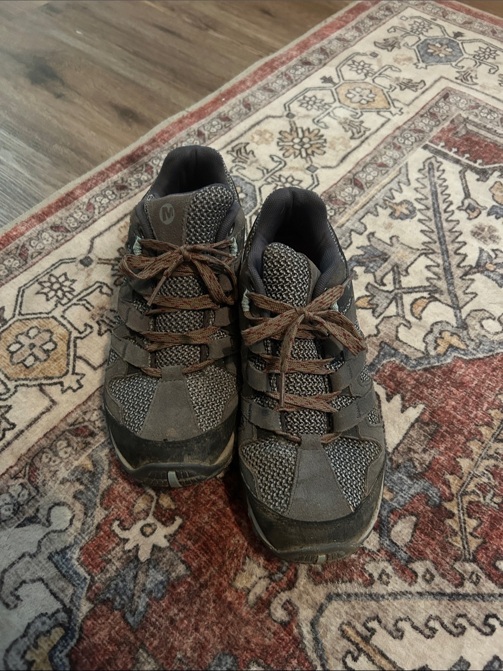 Merrell Men's Dark Brown and Gray Trail Shoes